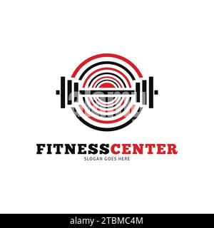 Centre de remise en forme icône Vector logo modèle Illustration Design Illustration de Vecteur