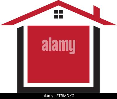 Est un symbole en relation avec les termes de maison, résidence ou logement Illustration de Vecteur
