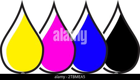 Est un symbole pour les affaires et la technologie en particulier en matière d'impression Illustration de Vecteur