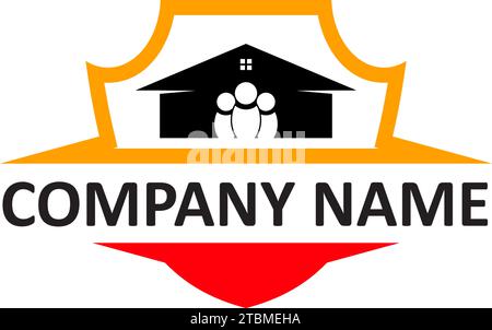 Est un symbole en relation avec les termes de maison, résidence ou logement Illustration de Vecteur