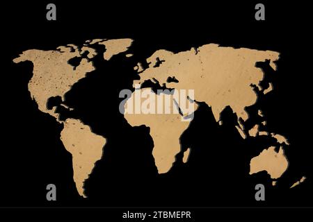 Environ esquissé carte du monde comme des concepts d'affaires global Banque D'Images