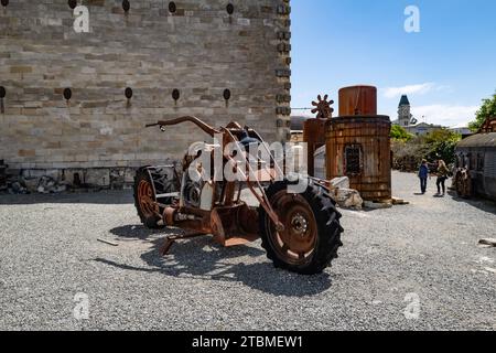 Road trip autour de l'île du Sud de la Nouvelle-Zélande. Oamaru est la plus grande ville du district de Waitaki ; la plus célèbre pour son musée Steam Punk et Limest Banque D'Images