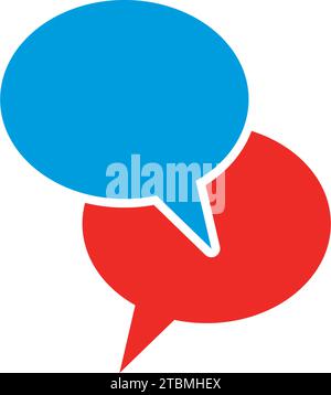 Un symbole est liée à la communication ou la conversation Illustration de Vecteur