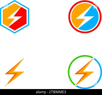 est un symbole associé à la nature, en particulier le boulon Illustration de Vecteur