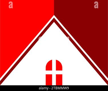 Est un symbole en relation avec les termes de maison, résidence ou logement Illustration de Vecteur