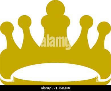 Est un symbole associé à la couronne d'un royaume Illustration de Vecteur