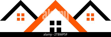 Est un symbole en relation avec les termes de maison, résidence ou logement Illustration de Vecteur