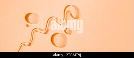 Lotion cosmétique gel transparent gouttes texture fond Banque D'Images