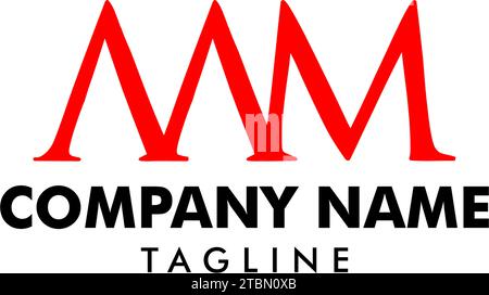 Conception de modèle de logo AAM de lettre initiale Illustration de Vecteur