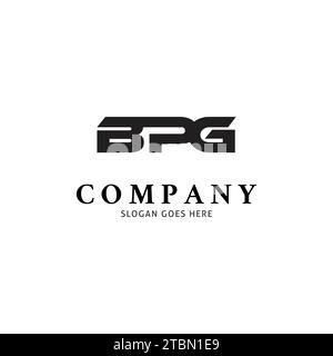 Lettre initiale BPG icône Vector logo modèle Illustration Design Illustration de Vecteur