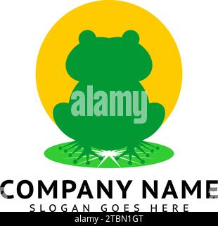 Modèle de conception de logo Frog Illustration vectorielle Illustration de Vecteur