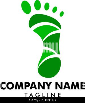 Icône vecteur de modèle de logo Footprint Illustration de Vecteur