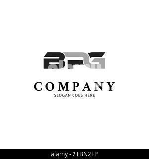 Lettre initiale BPG icône Vector logo modèle Illustration Design Illustration de Vecteur