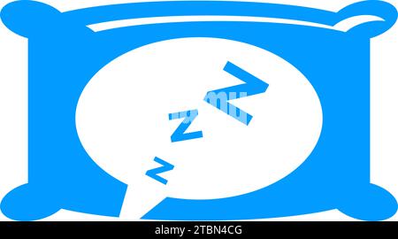 Élément de conception du logo de l'icône de sommeil Illustration de Vecteur