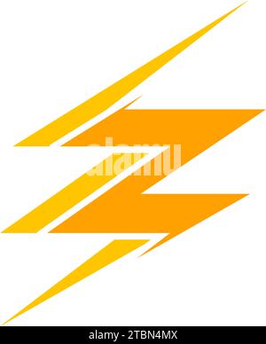 Conception de logo de vecteur d'électricité Lightning Thunderbolt Illustration de Vecteur