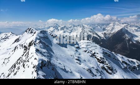 Le sommet des Alpes italiennes Banque D'Images