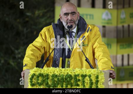 Le président de Coldiretti Campania, Ettore Bellelli a parlé à Naples au village de Coldiretti avec plus de 200 stands, dont 100 avec typique Banque D'Images