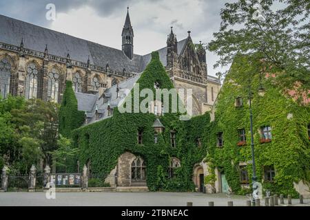 Dompfarramt, Magdeburger Dom, Am Dom, Magdebourg, Saxe-Anhalt, Deutschland Banque D'Images