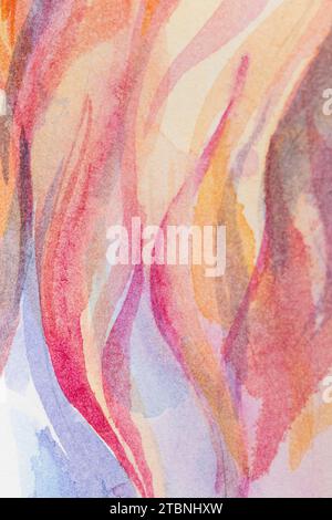 peint à l'aquarelle sur fond blanc. Fond aquarelle peint à la main. Lavage à l'aquarelle. Banque D'Images