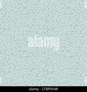 Fond transparent avec bulles blanches aléatoires. Ornement abstrait. Motif abstrait Seamles Banque D'Images