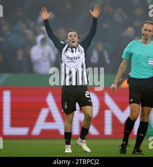 Monchengladbach, Deutschland. 05 décembre 2023. Firo : 05.12.2023, football, football, DFB Cup 2023/2024 Round of 16 VFL Borussia Monchengladbach - VfL Wolfsburg 1:0 Rocco Reitz, Gesture, VfL/dpa/Alamy Live News Banque D'Images