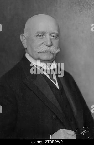 Portrait de Ferdinand von Zeppelin. Année 1917. Par Nicola Perscheid. Banque D'Images