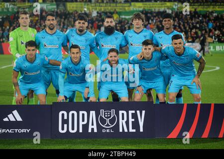 Santander, Espagne. 07 décembre 2023. Le onze de départ de l'Athletic Club lors de la deuxième manche de la SM El Rey Cup 2023-24 entre CD Cayon et Athletic Club, le 07 décembre 2023, au Campos de Sport de El Sardinero, à Santander, Espagne. (Photo Alberto Brevers/Pacific Press) crédit : Pacific Press Media production Corp./Alamy Live News Banque D'Images