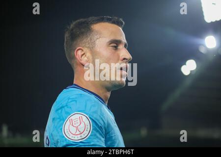 Santander, Espagne. 07 décembre 2023. Alex Berenguer (7 ans), joueur de l'Athletic Club, lors du second tour de la SM El Rey Cup 2023-24 entre CD Cayon et Athletic Club, le 07 décembre 2023, sur les terrains de sport El Sardinero, à Santander, Espagne. (Photo Alberto Brevers/Pacific Press) crédit : Pacific Press Media production Corp./Alamy Live News Banque D'Images