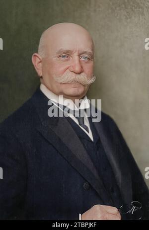 Portrait de Ferdinand von Zeppelin. Année 1917. Par Nicola Perscheid. Banque D'Images