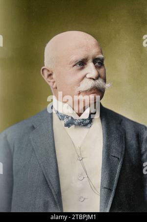 Portrait de Ferdinand von Zeppelin. Par T. Brandseph. Éditeur : bain News Service. Banque D'Images