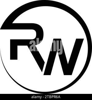 Logo Vector RW Illustration de Vecteur