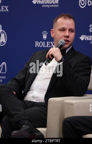 HALTTUNEN Jonne, Toyota Gazoo Racing, Championnat du monde FIA des rallyes pour co-pilote - Champion, portrait lors de la cérémonie de remise des Prix FIA 2023 à Baky le 8 décembre 2023 au Bakou Convention Center à Bakou, Azerbaïdjan crédit : Agence photo indépendante/Alamy Live News Banque D'Images