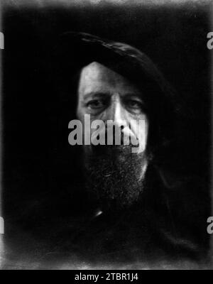 Alfred Tennyson. 1866. Photographié par Julia Margaret Cameron. Banque D'Images