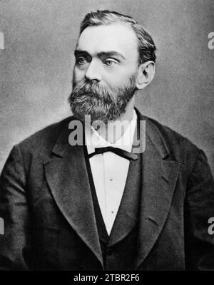 Alfred Nobel c1883. Banque D'Images