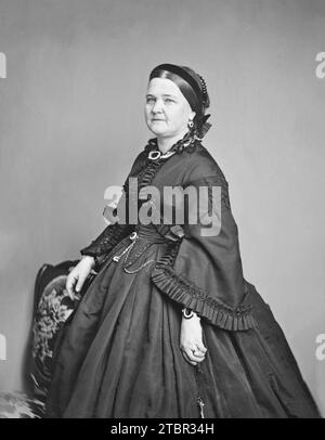 Mary Todd Lincoln circa 1860-70. Par Mathew Brady. Banque D'Images