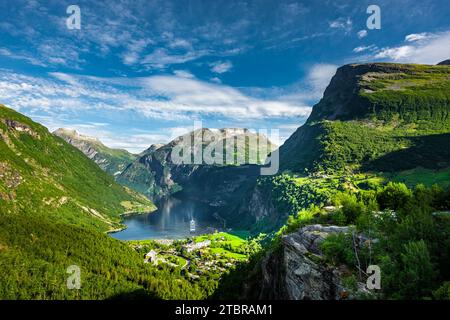 Fjord de Geiranger en Norvège Banque D'Images