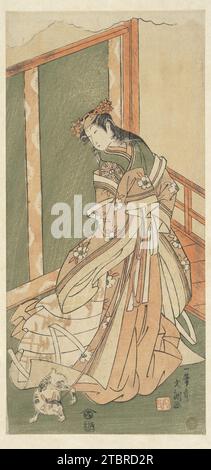 La troisième princesse (Onna San no Miya) 1911 par Ippitsusai Buncho Banque D'Images