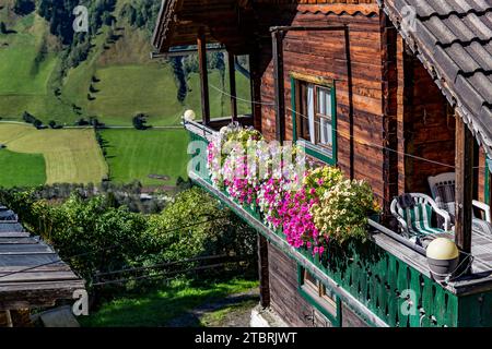 Maison de vacances Berghoamat, Fröstlberg dans la vallée de Rauris, Rauris, Pinzgau, Salzburger Land, Autriche Banque D'Images