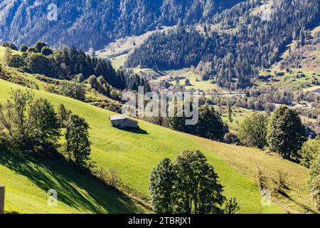 Ferme alpine, Fröstlberg, Rauris, Vallée de Rauris, Pinzgau, Salzburger Land, Autriche Banque D'Images