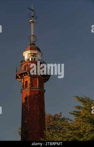 Phare de Neufahrwasser, Gdansk, Pologne Banque D'Images