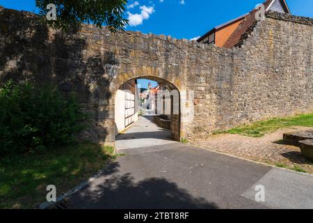 Centre historique de la ville de Fladungen dans le Rhön, district de Rhön-Grabfeld, Réserve de biosphère de Rhön, Basse-Franconie, Franconie, Bavière, Allemagne Banque D'Images