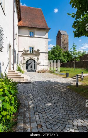 Centre historique de la ville de Fladungen dans le Rhön, district de Rhön-Grabfeld, Réserve de biosphère de Rhön, Basse-Franconie, Franconie, Bavière, Allemagne Banque D'Images