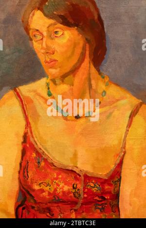 Angleterre, Londres, Portrait de Vanessa Bell (1879-1961) par Duncan Grant daté vers 1918 Banque D'Images