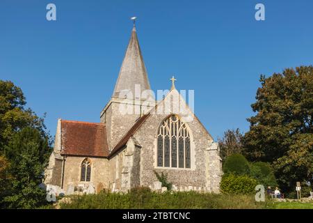 Angleterre, East Sussex, Alfriston, Alfriston Village, St Andrew's Church Banque D'Images