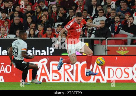 Lisbonne, Portugal. 08 décembre 2023. Lisbonne, 12/08/2023 - SL Benfica a accueilli Farense cet après-midi au Estádio da Luz à Lisbonne, dans un match comptant pour le 13e tour de la I League de la saison 2023/2024. Morato (Álvaro Isidoro/Global Imagens) crédit : Atlantico Press/Alamy Live News Banque D'Images