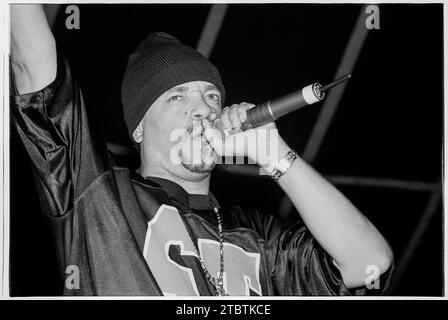 ICE T, READING FESTIVAL, 1999 : Rappeur Ice-T sur la scène de danse au Reading Festival, Angleterre, Royaume-Uni le 29 août 1999. Photo : Rob Watkins Banque D'Images