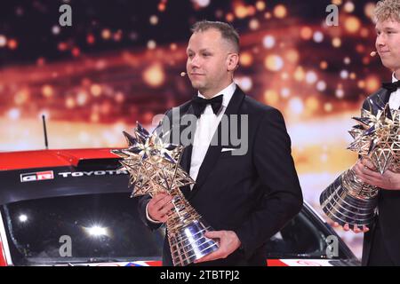 HALTTUNEN Jonne, Toyota Gazoo Racing, Championnat du monde FIA des rallyes pour co-pilote - Champion, portrait lors de la cérémonie de remise des Prix FIA 2023 à Baky le 8 décembre 2023 au Bakou Convention Center à Bakou, Azerbaïdjan crédit : Agence photo indépendante/Alamy Live News Banque D'Images