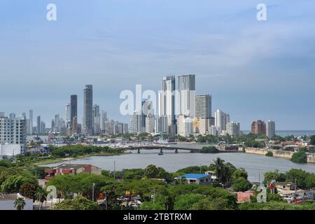 Photo de la vue panoramique de cartagena das Indias Banque D'Images