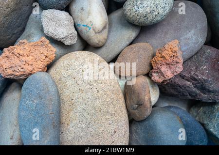 groupe de pierres de couleurs différentes Banque D'Images