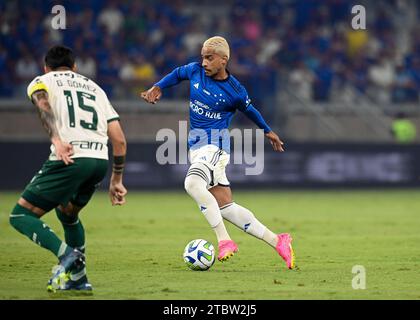 6 décembre 2023, Stade Mineiro, Brésil : finale de championnat de la Ligue A brésilienne, Cruzeiro contre Palmeiras : Matheus Pereira de Cruzeiro Banque D'Images